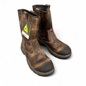 Delta Plus Camaro Brown Leather Oil/Heat Resistant Safety Harness Boots